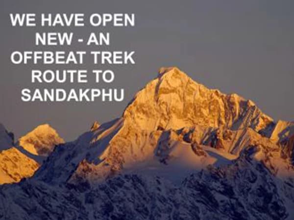 SANDAKPHU- AN OFFBEAT TREK ROUTE