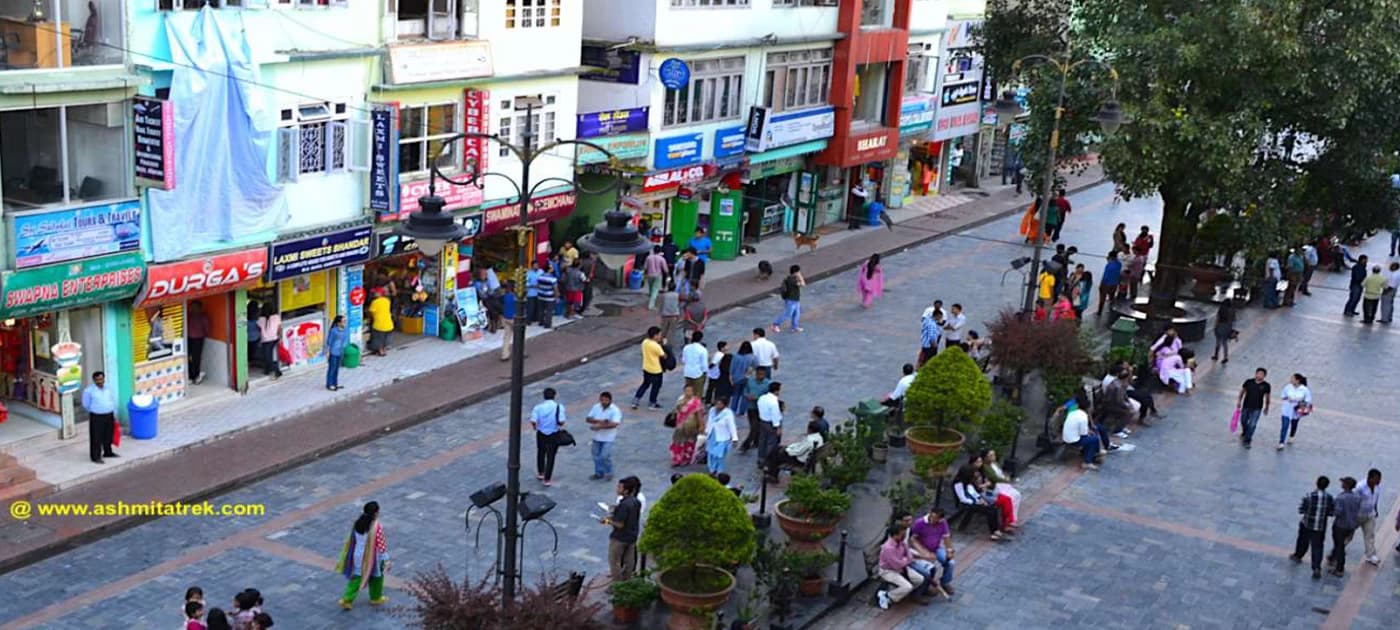 MG Marg in Gangtok
