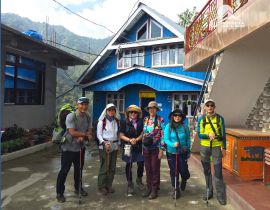 Pic of our Groups at Gurdum village Homestay